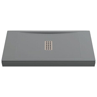 Душевой поддон из искусственного камня прямоугольный 90х140 см серый Creto Etna 2-0018