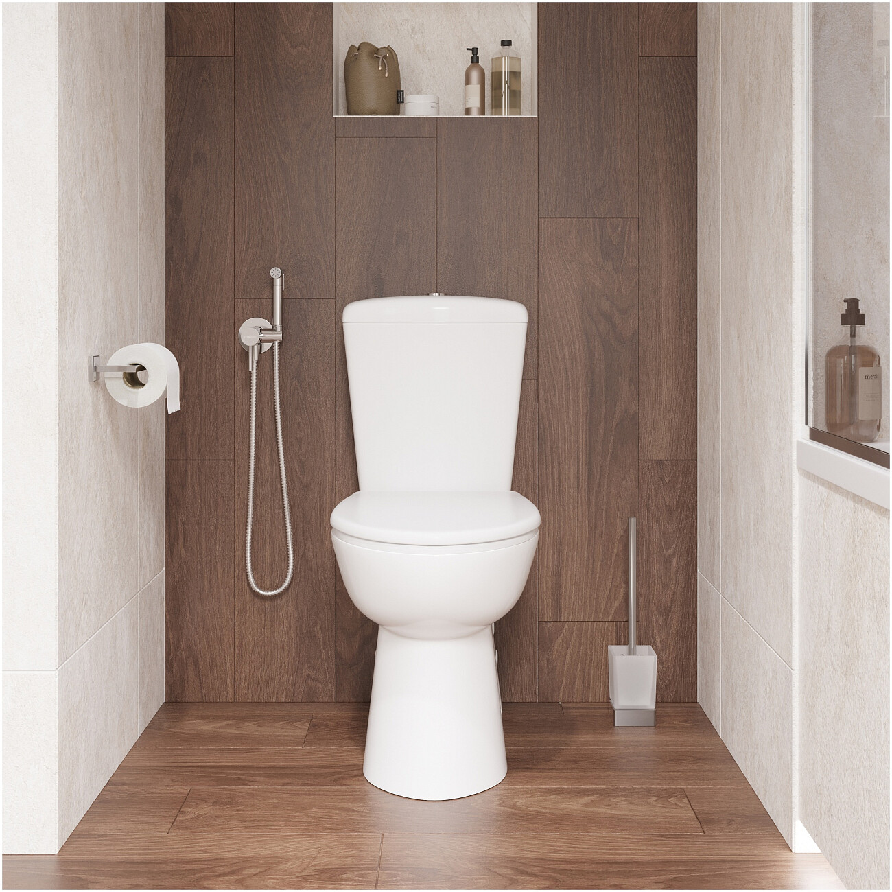 Гигиенический душ со смесителем хром Stworki "Эстерсунд" S31150CR - изображение 4