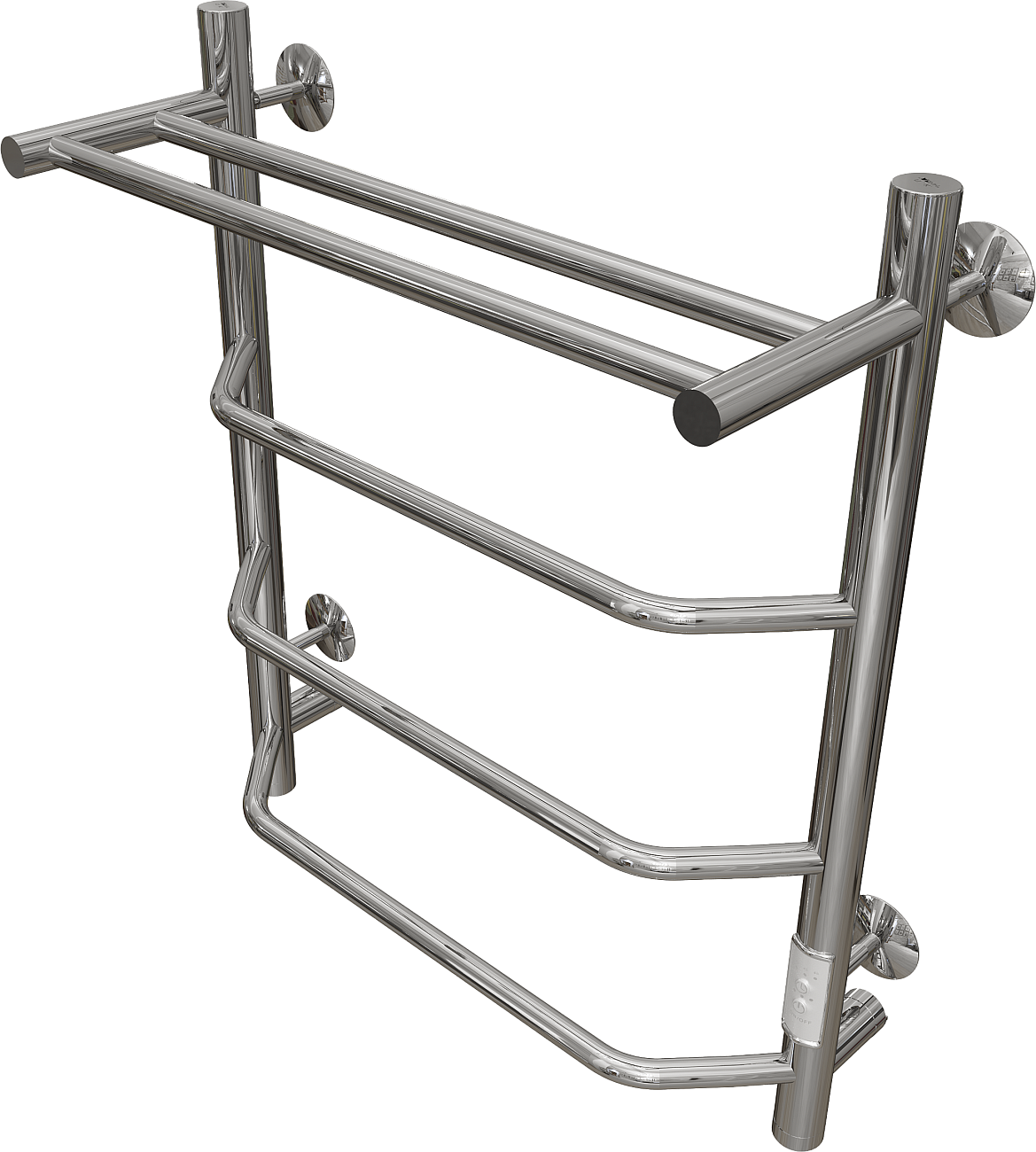 Полотенцесушитель электрический 60х50 см хром Ewrika "Сафо БРР" - изображение 7