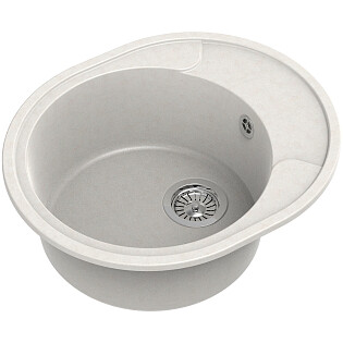 Мойка кухонная белая Reflection Allonge RF0658WH