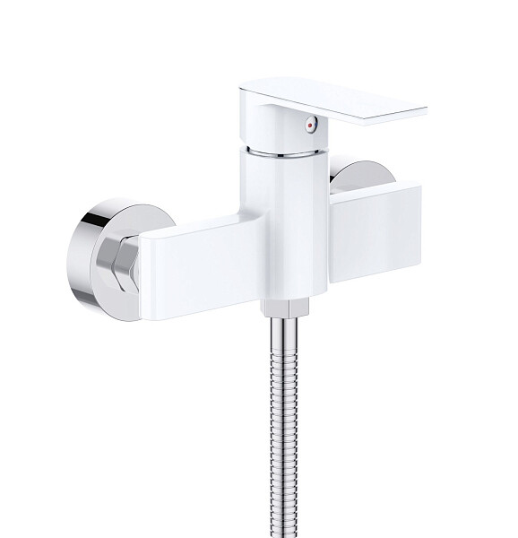 Смеситель для душа однорычажный белый, хром D-Lin D160363-C - изображение 1