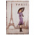 Декоративное настенное панно Paris Girl