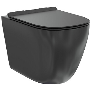 Унитаз подвесной безободковый черный Creto Logan L1 1001-002-L1BLMAT