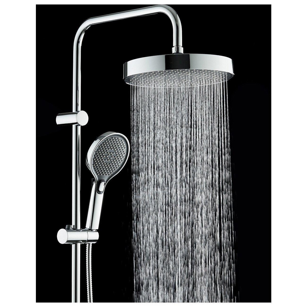 Душевая стойка с верхним душем хром Stworki "Молде" S23180CR - изображение 10