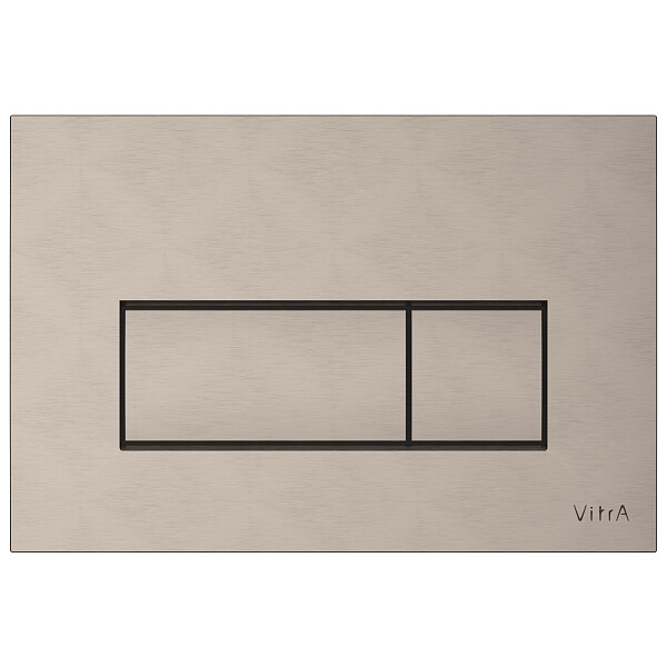Кнопка смыва для унитаза никель Vitra Root Square 740-2395 - изображение 1