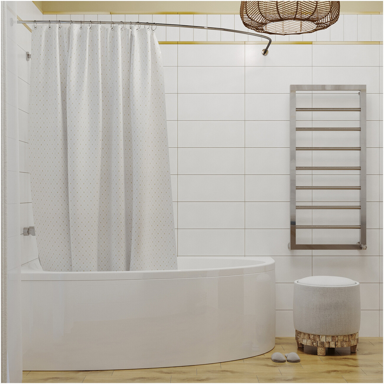 Ванна акриловая 170x95 см с каркасом белая Diwo "Валдай R" Щ0000055184, Щ0000055243 - изображение 8