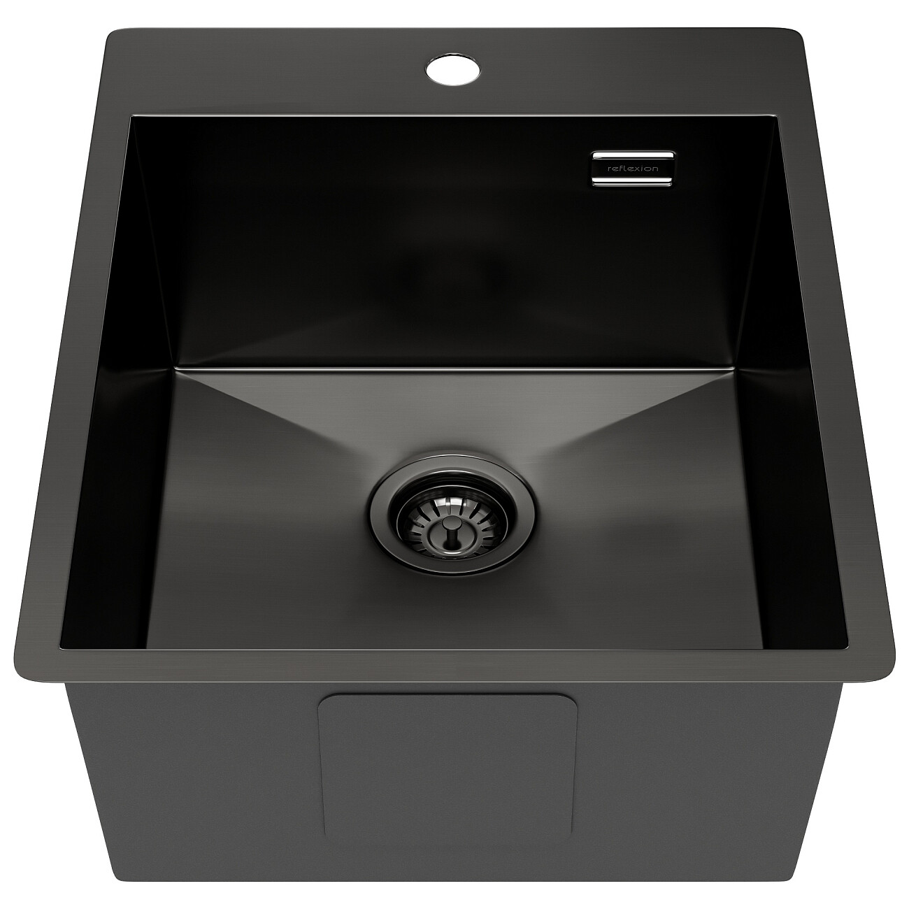 Кухонная мойка из нержавеющей стали 50х40 см оружейная сталь Reflexion Iseo RX2240BL - изображение 3