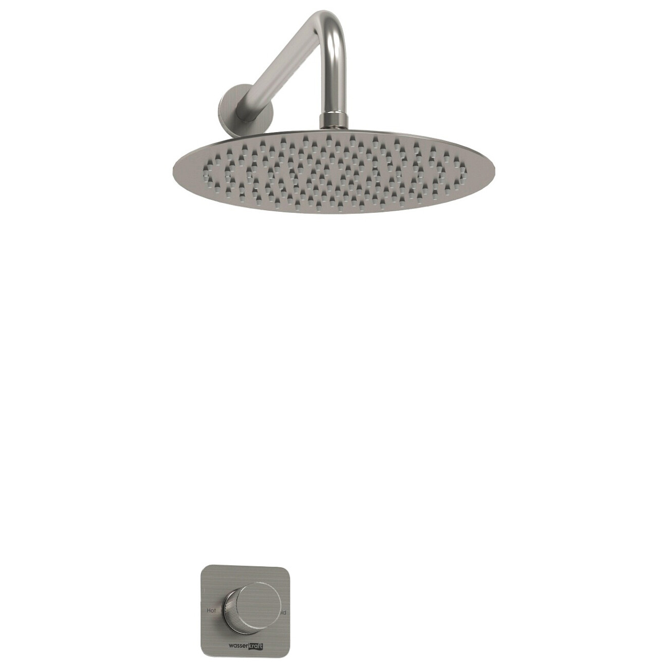 Душевой комплект встраиваемый с верхним душем никель Wasserkraft A6451.097.121 - изображение 3