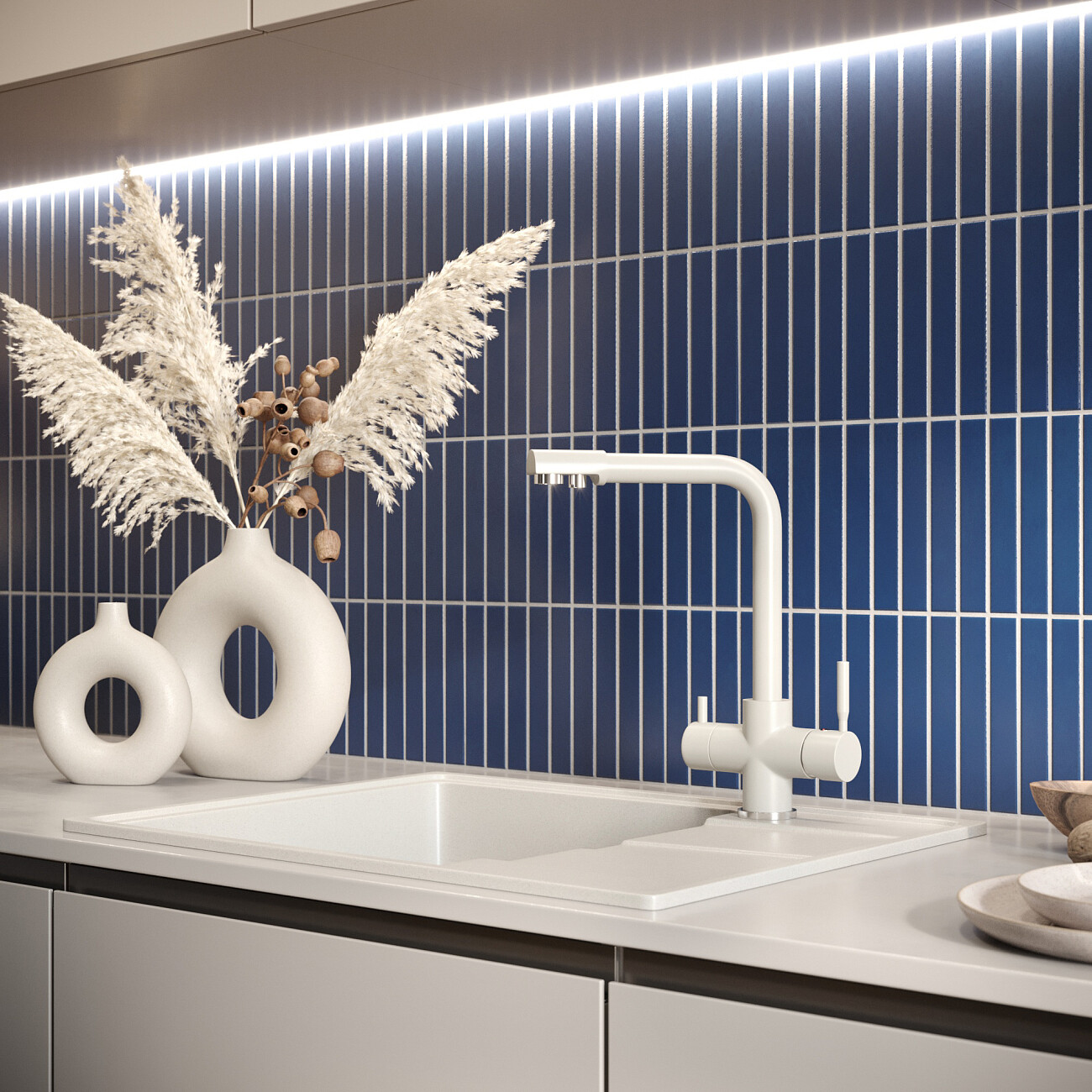 Мойка кухонная платина Domaci "Солерно" DP 650-04 - изображение 4