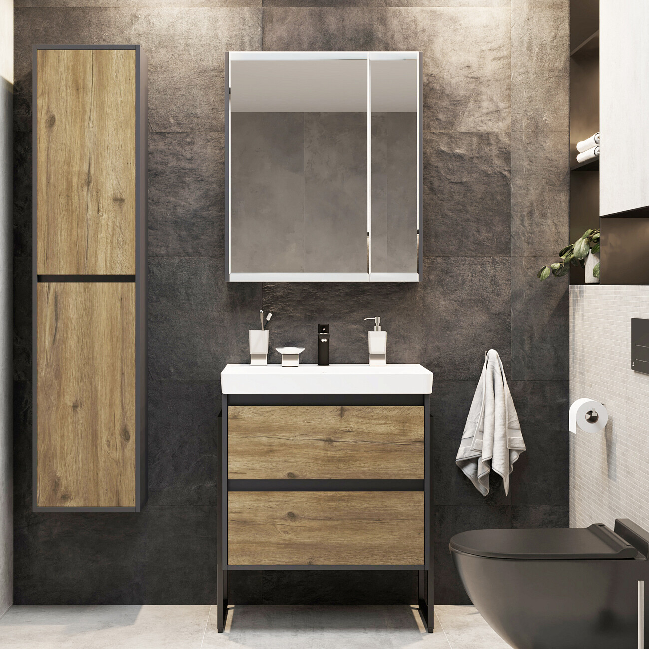 Раковина мебельная фарфоровая 70 см белая Stworki "Адриана" - изображение 4