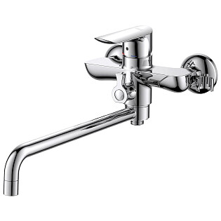 Смеситель для ванны однорычажный с душевым гарнитуром хром D&K Venice Baciano DA1033301