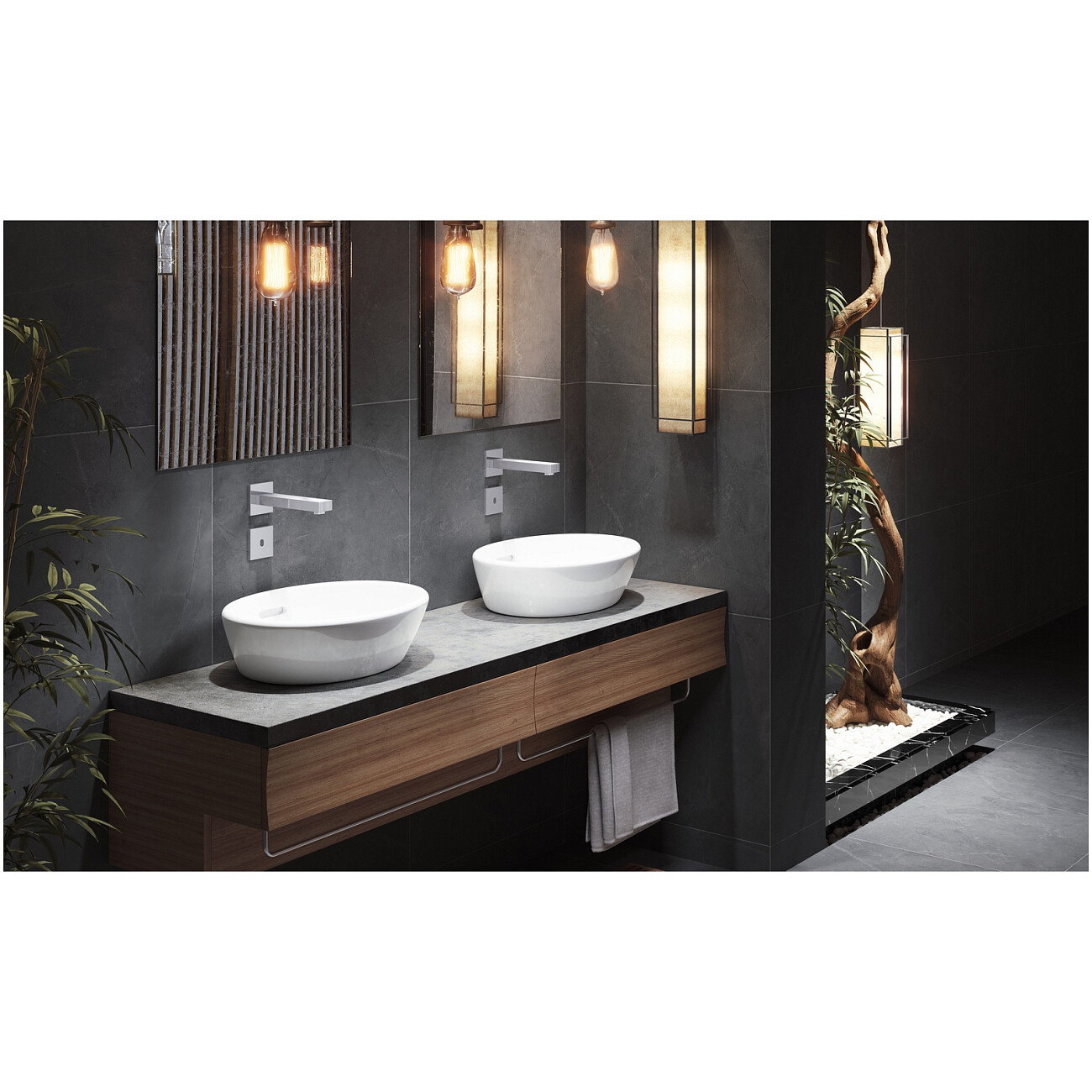 Смеситель для раковины встроенный сенсорный хром Timo Selene 2073-00SM - изображение 2