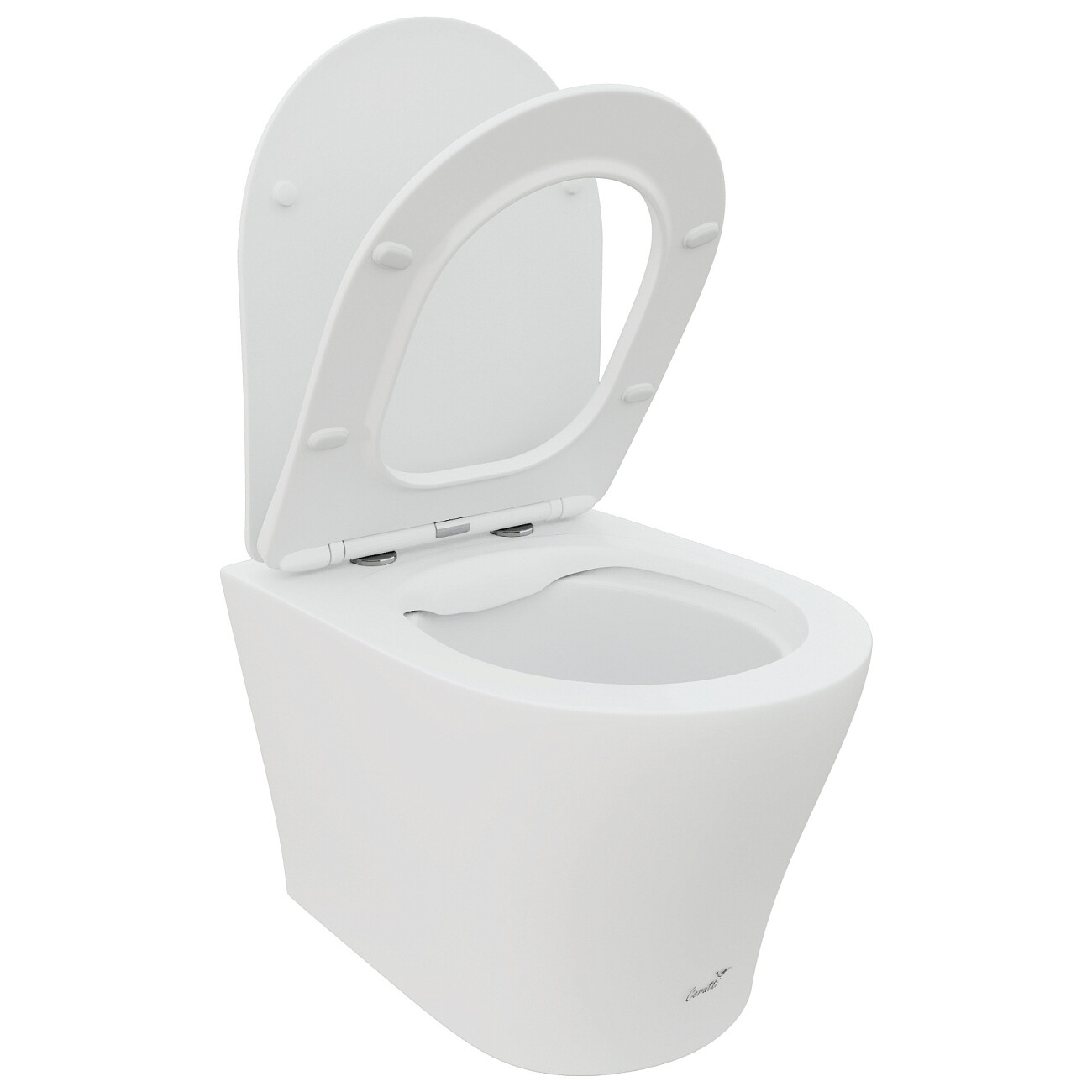Унитаз подвесной безободковый белый матовый Cerutti SPA Adige Aria MW CT9245 - изображение 10
