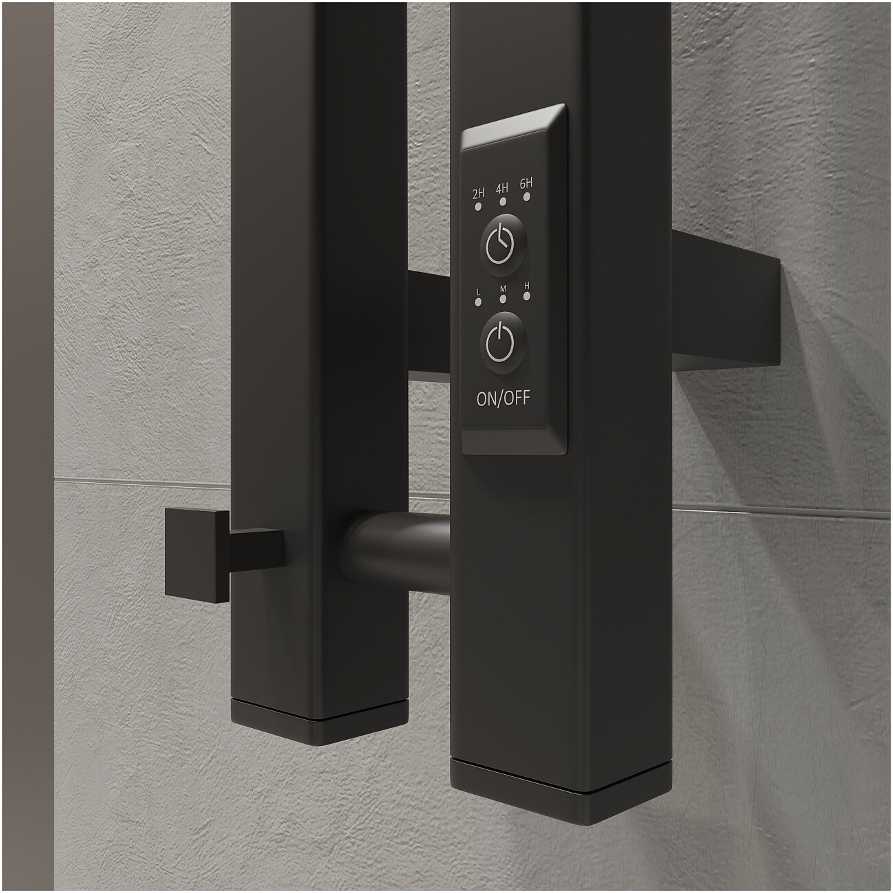 Полотенцесушитель электрический 80х12 см черный Ewrika "Пенелопа" P2 4657819952912 - изображение 8