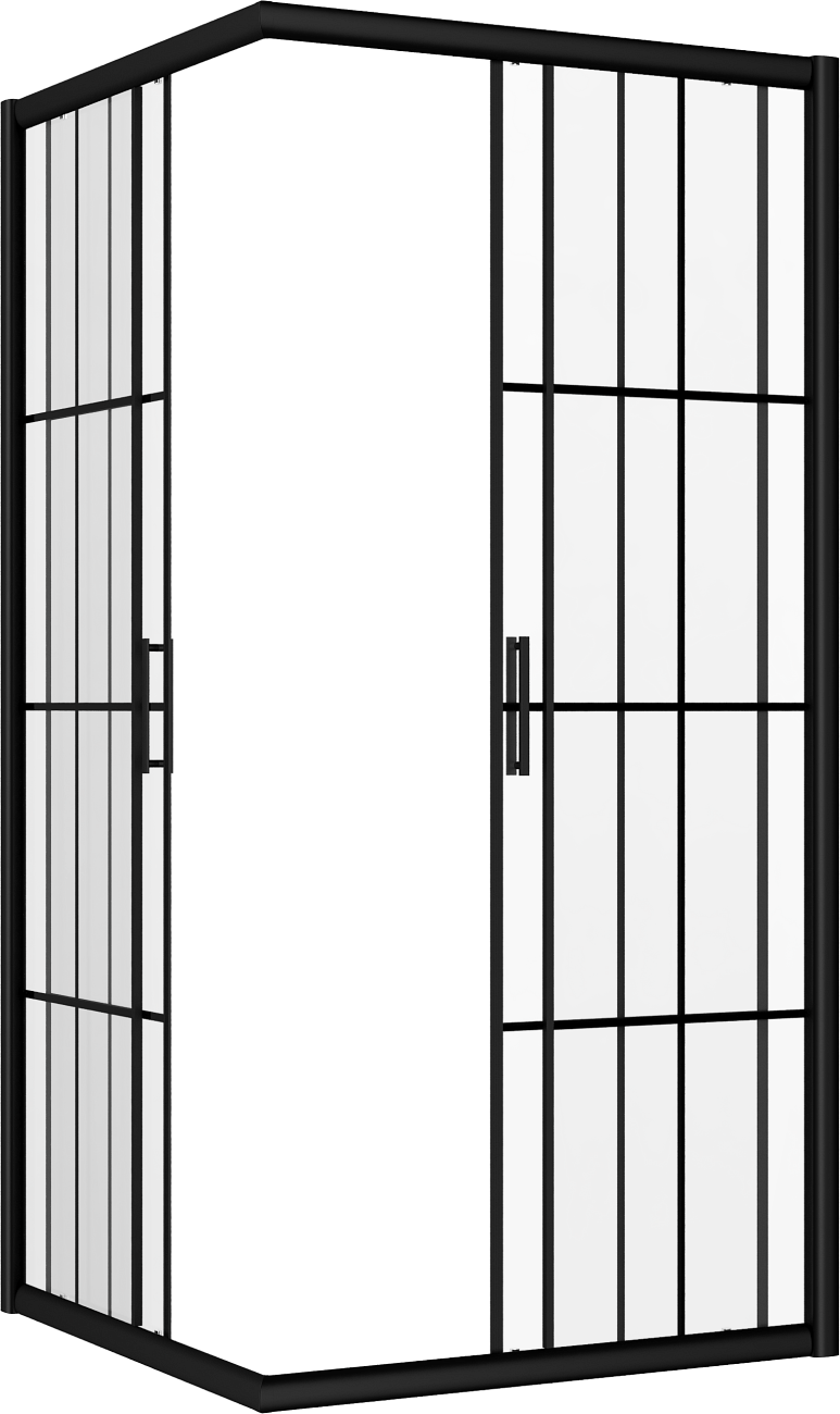 Душевой уголок квадратный 90х90 см черный Diwo "Клин" DS-KL-90х90-BL - изображение 6