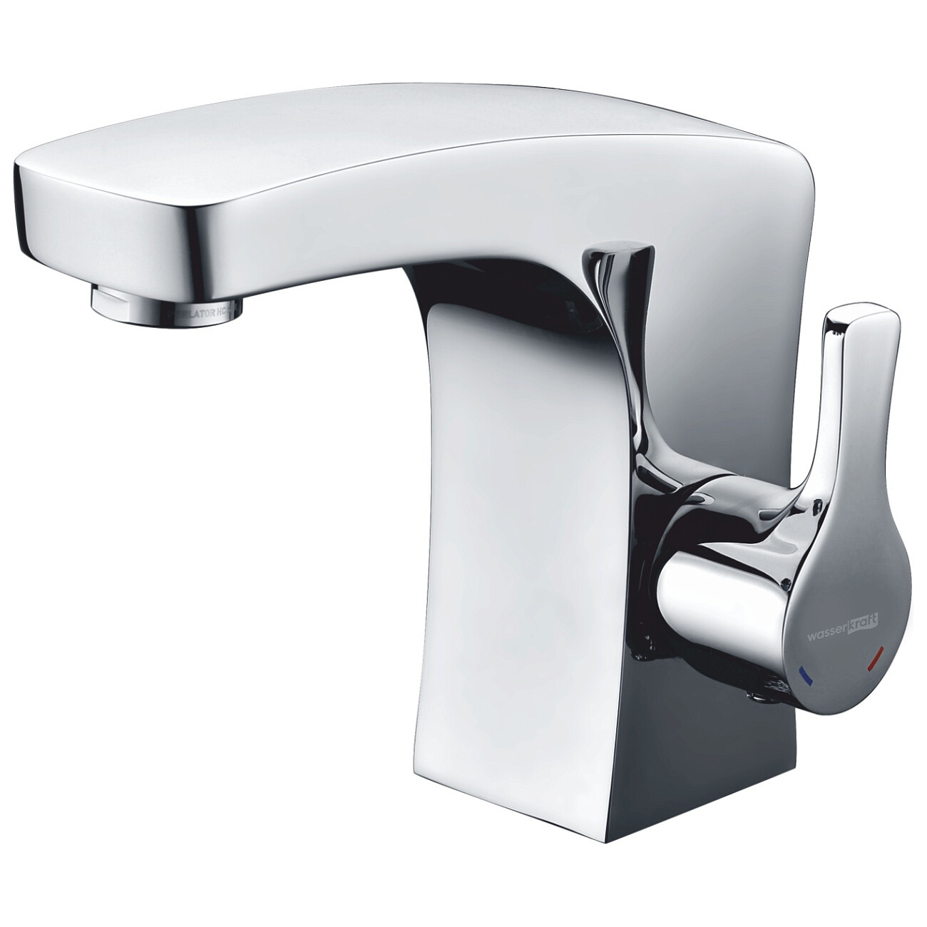 Смеситель для раковины из латуни хром Wasserkraft 4803 - изображение 4