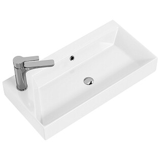 Раковина мебельная левая 65 см белая Dreja Slim Synergy 17065-KL