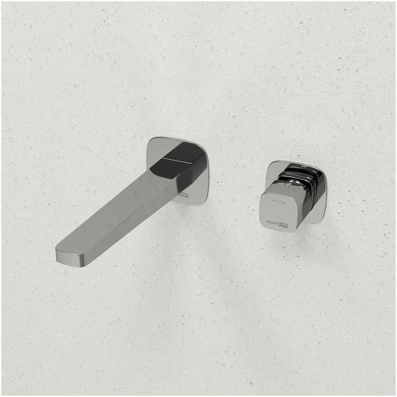 Смеситель для раковины встраиваемый с изливом хром Wasserkraft A8651.314 - изображение 2