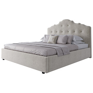 Кровать двуспальная 180х200 молочная Palace