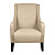 Кресло с мягкими подлокотниками бежевое Jane Austen