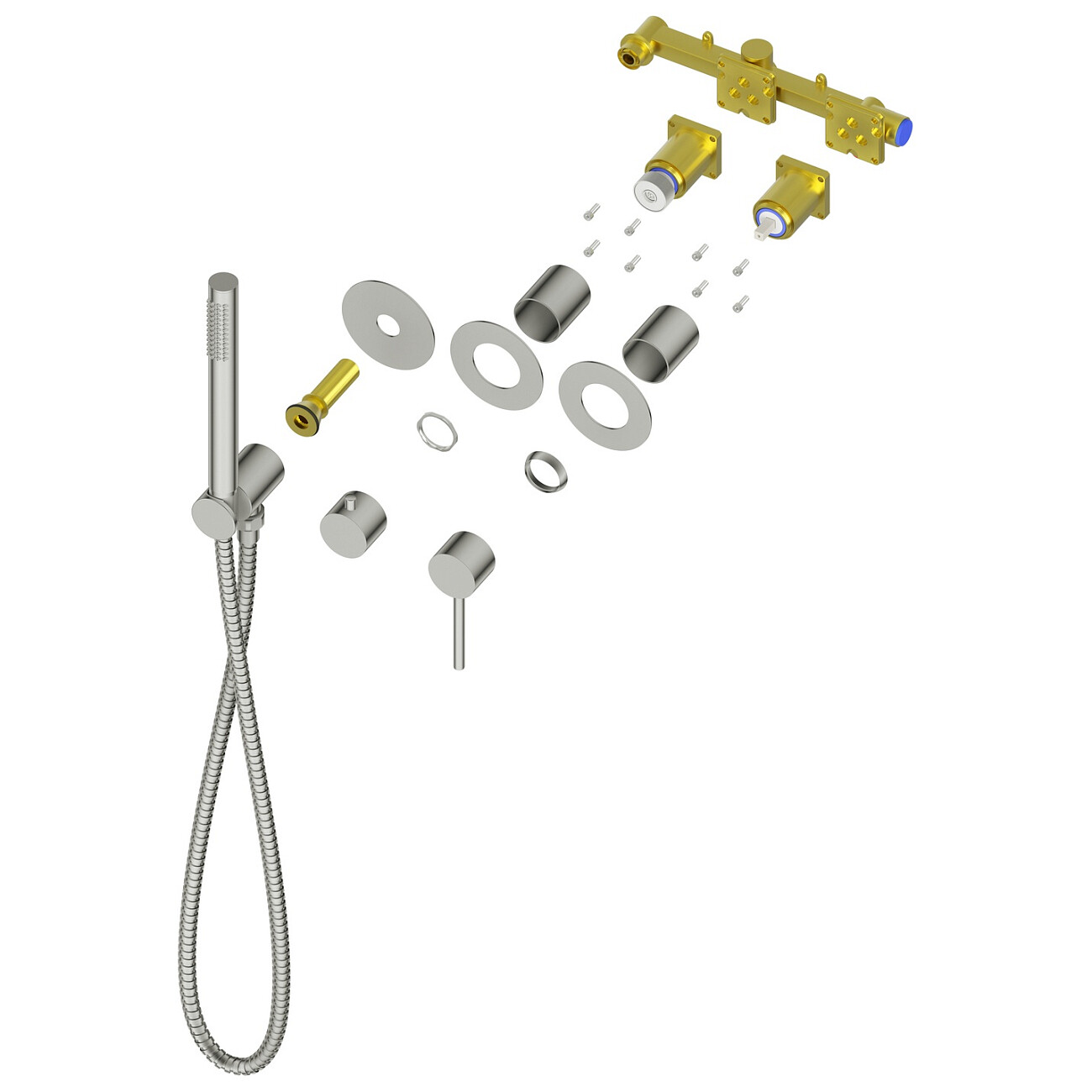 Душевой комплект встраиваемый с верхним душем хром Timo Saona SX-2349-00SM - изображение 4