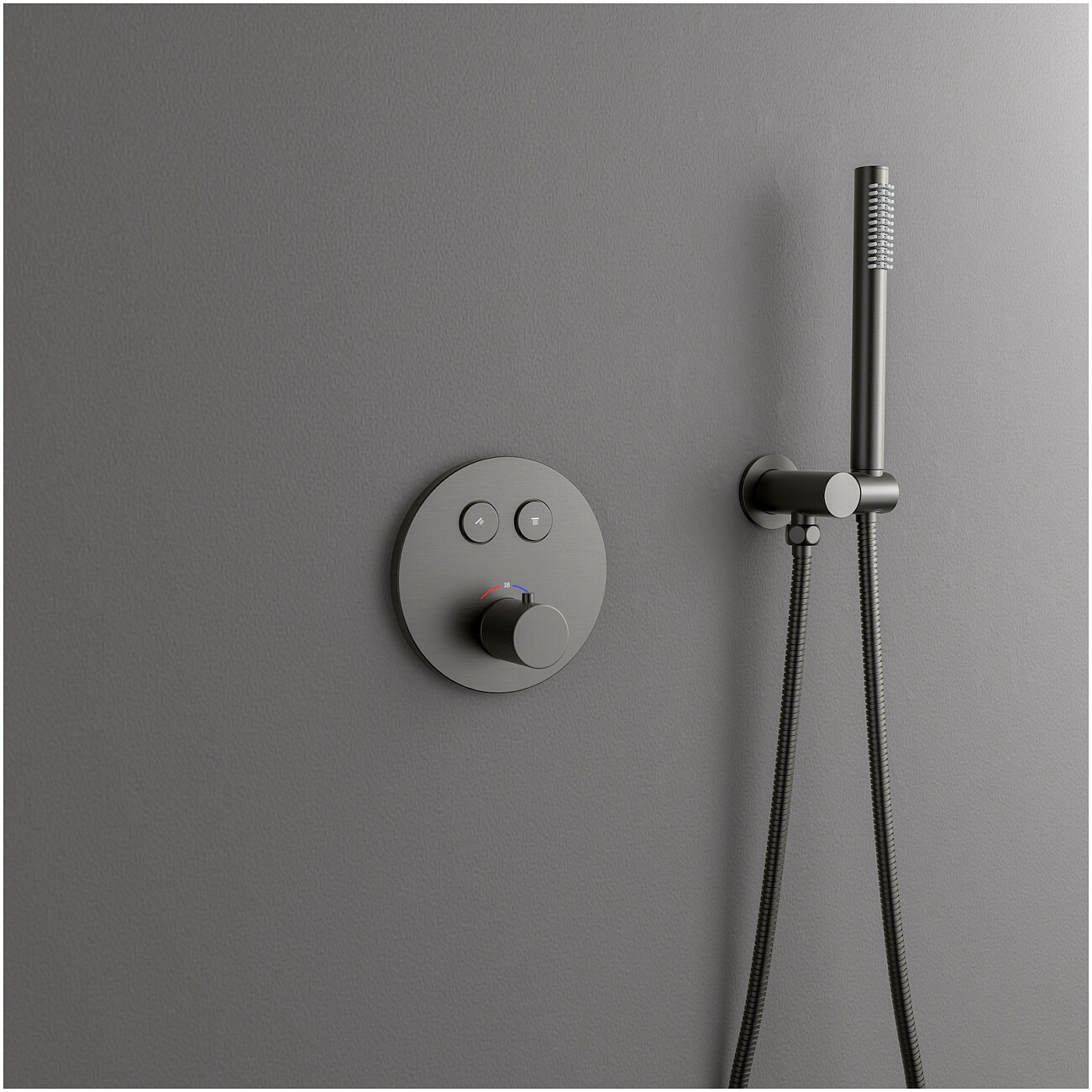 Душевая система встроенная с термостатом черное золото Timo Saona SX-2370-18SM - изображение 5