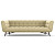 Диван Soja трехместный прямой бежевый