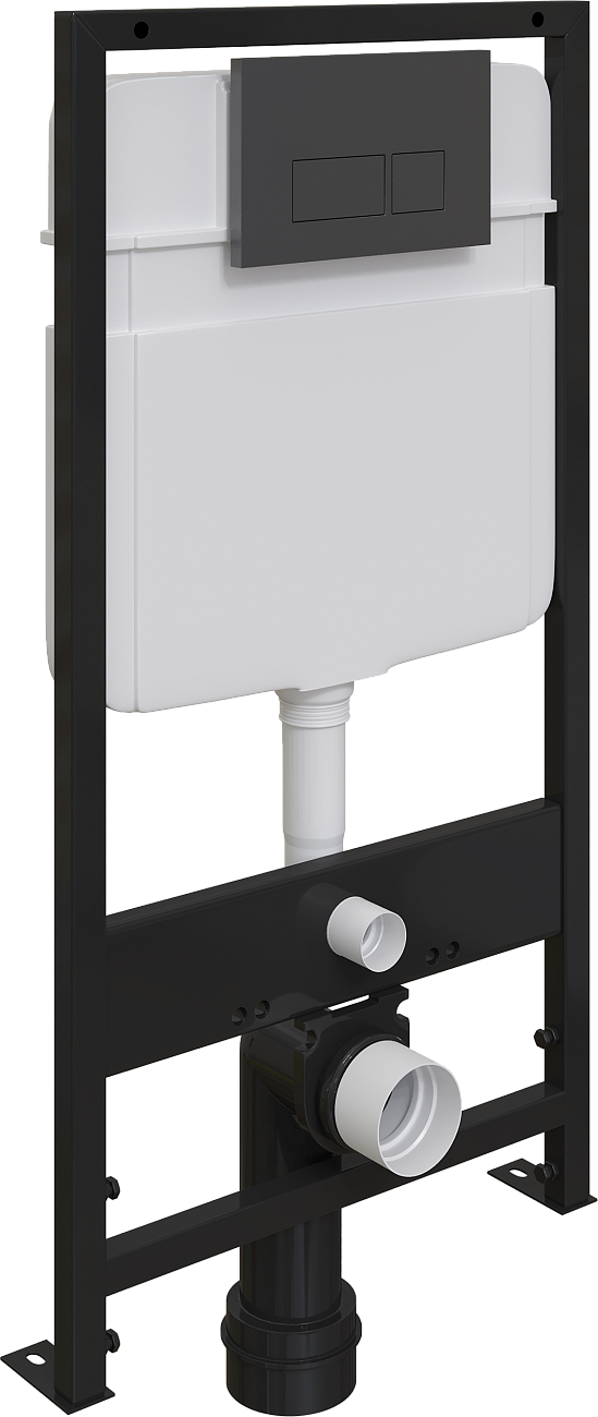 Кнопка смыва черная матовая Ewrika 0044 - изображение 6