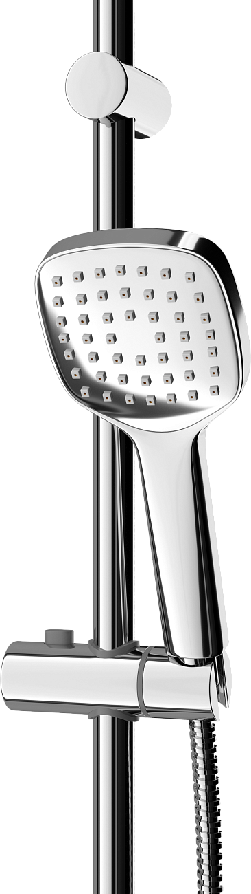 Душевая стойка с держателем и мыльницей хром Stworki "Хельсингборг" XE-06cr - изображение 6