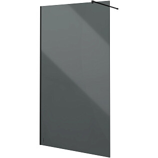 Душевая перегородка 120 см черная Stworki &quot;Берген&quot; MV-BE-120-BL-T