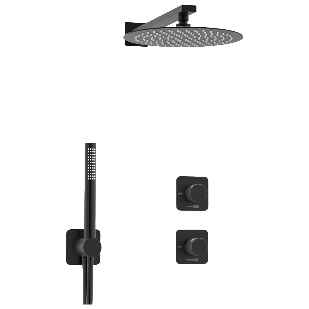Встраиваемый комплект для душа черный A5251.299.219.258.302.242.217 - изображение 6