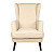 Кресло с мягкими подлокотниками молочное Agatha Christie