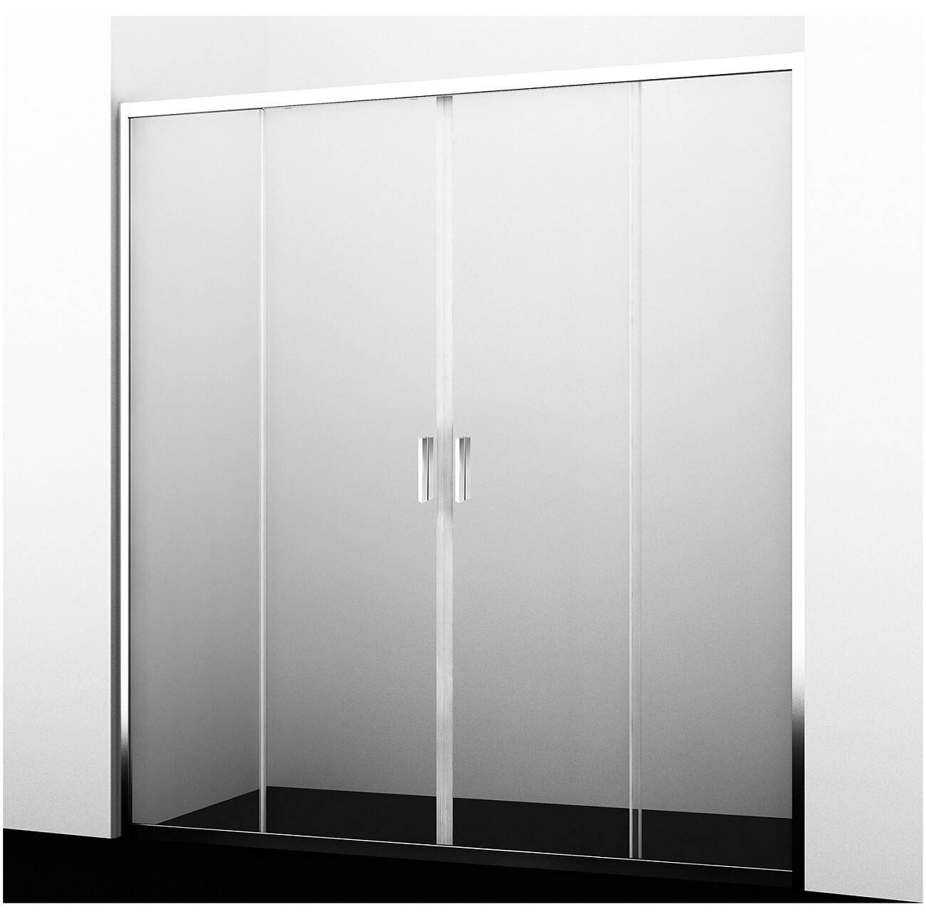 Душевая дверь раздвижная 170х190 см прозрачная, хром Wasserkraft Lippe 45S09 - изображение 3