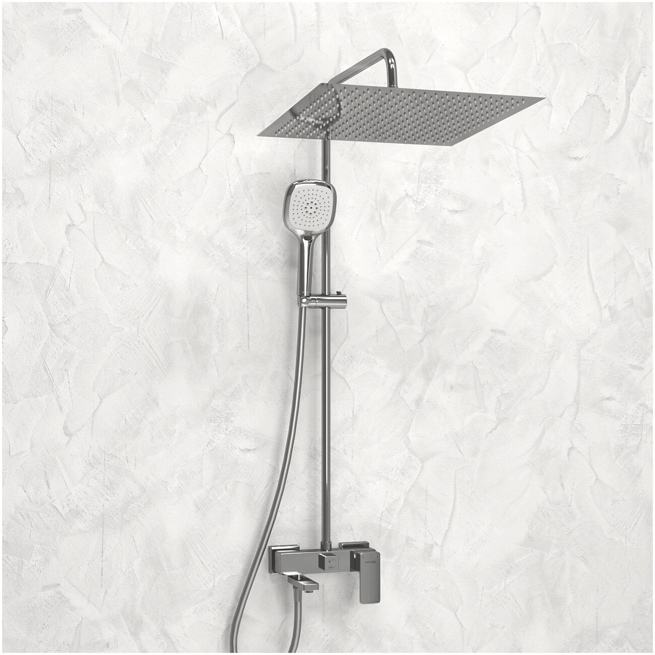 Душевая система со смесителем из латуни хром Wasserkraft A177.119.065.087.CH - изображение 2