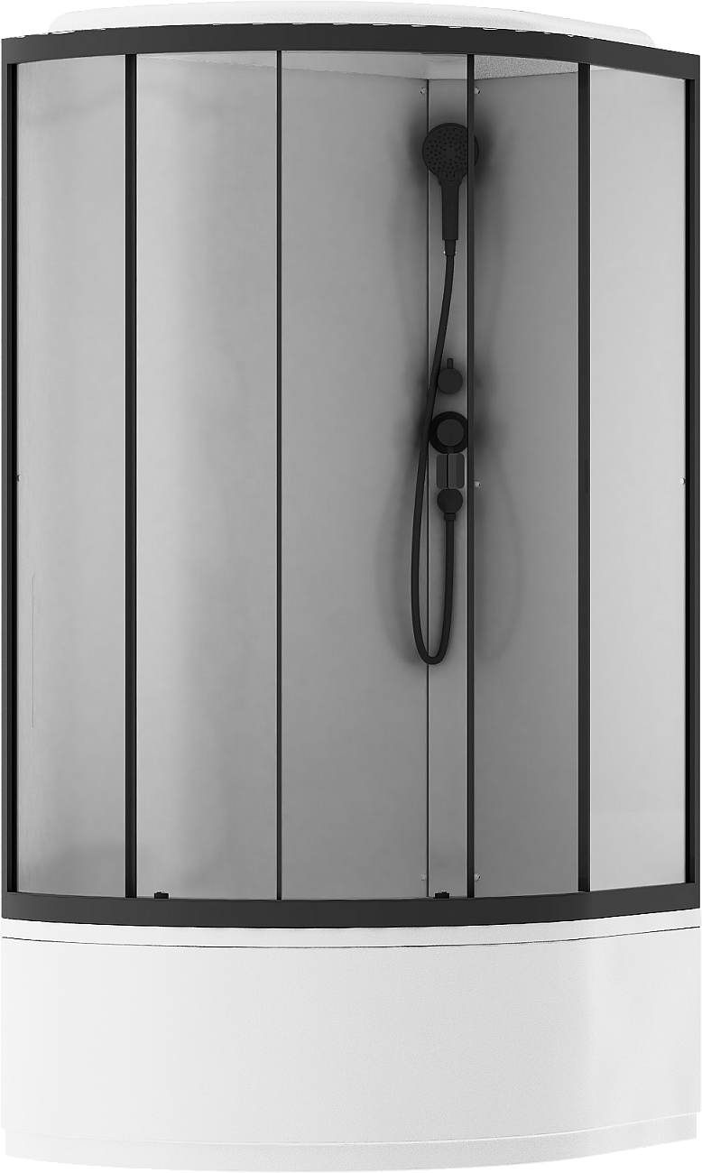 Душевая кабина ассиметричная правая 80х120 см черная Stworki "Стокгольм" HWSC-302RА-12080BT - изображение 7