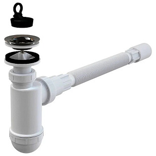Сифон для раковины пластиковый белый Alcaplast AG2105123710