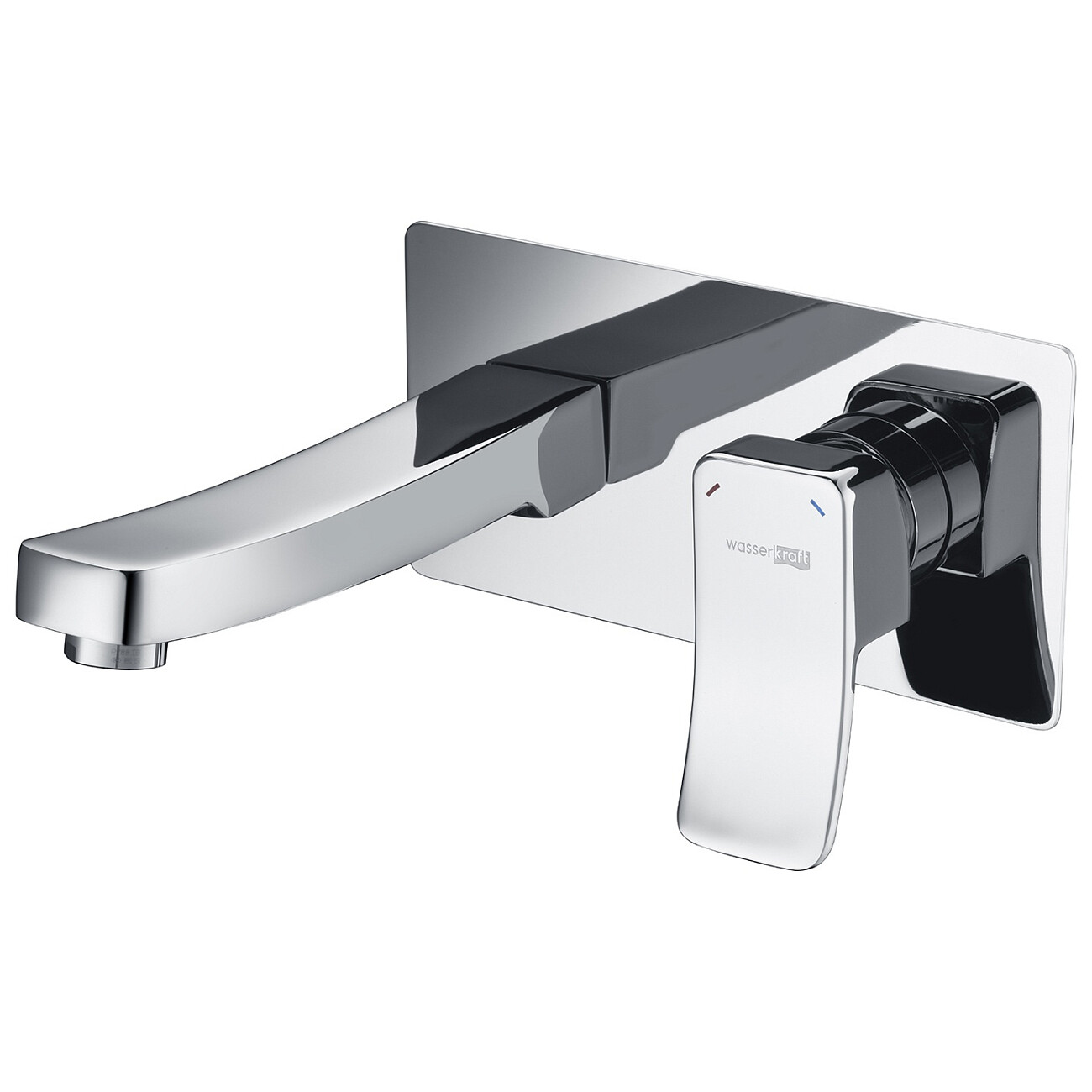 Смеситель для раковины встраиваемый из латуни хром Wasserkraft 10630 - изображение 3