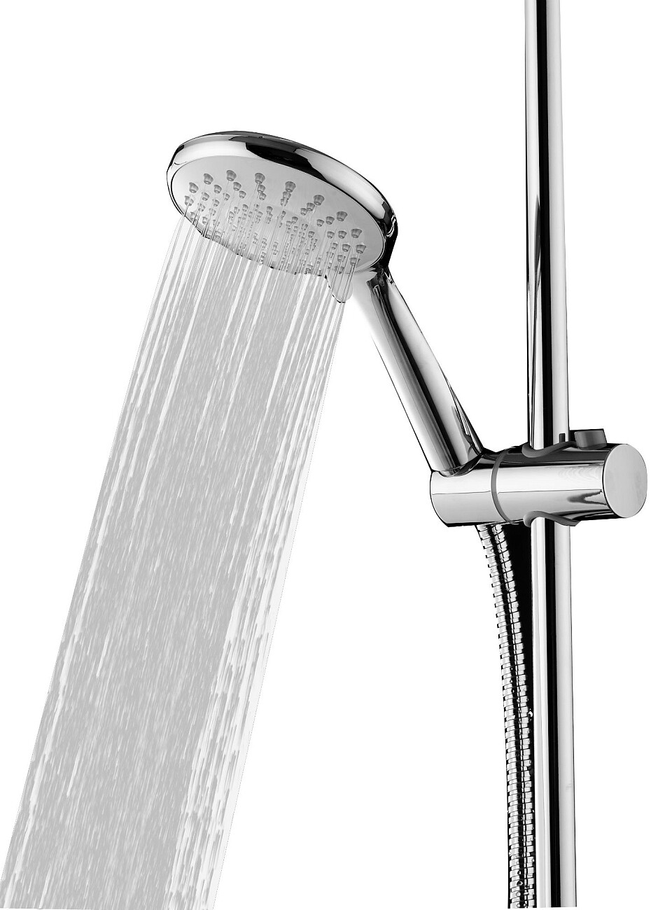 Душевая стойка с верхним душем с держателем и мыльницей хром Stworki "Скаген" SK-03cr - изображение 6
