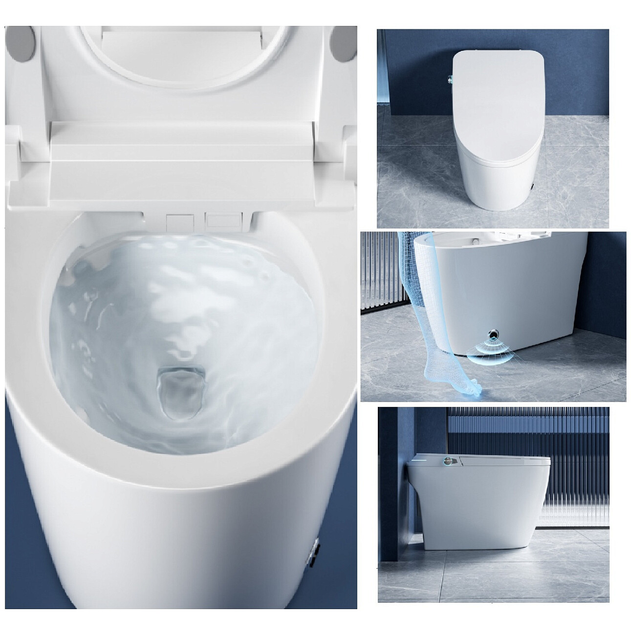 Унитаз напольный с дистанционным управлением белый Cerutti SPA Mirella Smart CT10615 - изображение 3