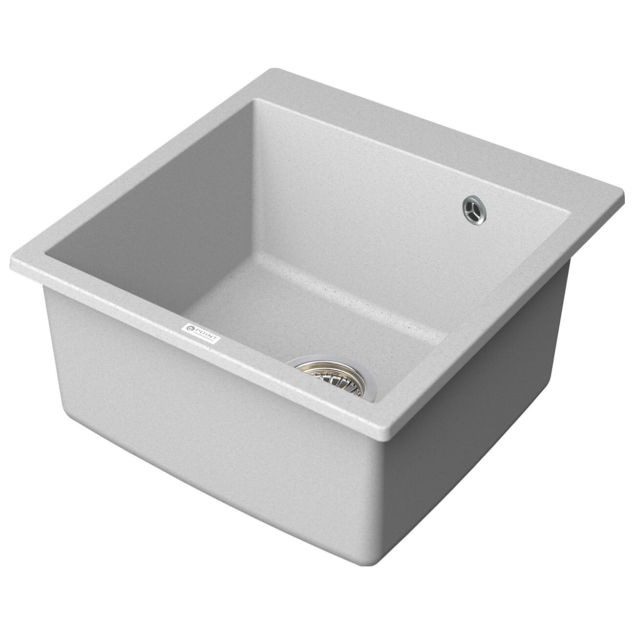 Мойка кухонная кварцевая белая Point "Бинга 60" PN3003W - изображение 2