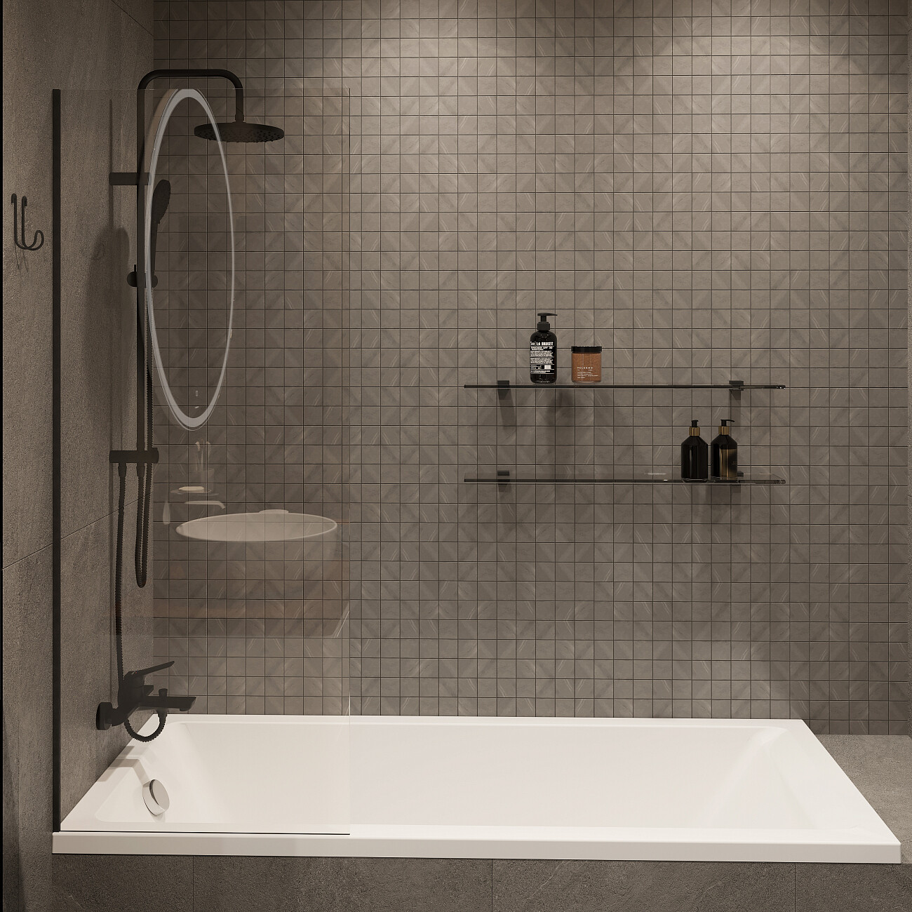 Ванна акриловая прямоугольная с каркасом и сливом-переливом 170x70 см белая Stworki "Карлстад" - изображение 6