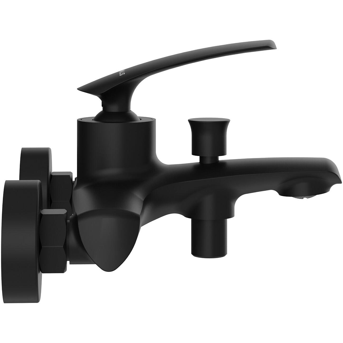 Смеситель для ванны с душем настенный черный Stworki "Гётеборг" S03100BK - изображение 7