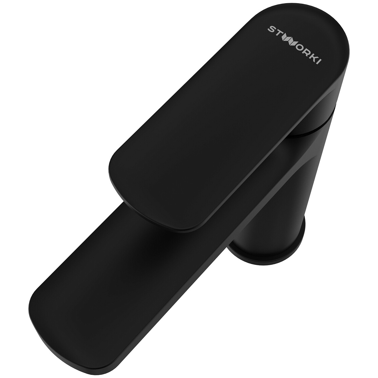 Смеситель для раковины однорычажный черный Stworki "Хадстен" S17010BK - изображение 10