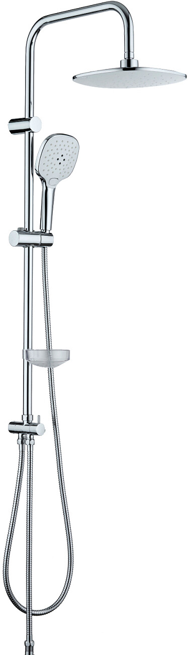Душевой комплект с тропическим душем и смесителями хром Stworki "Хадстен" XA-05cr-XA-02cr-XA-01cr - изображение 5