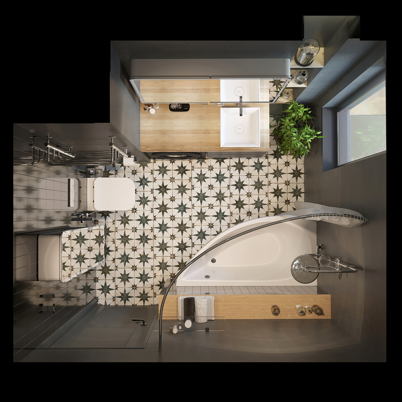 Ванна акриловая угловая с каркасом 150х75 см белая Stworki "Лунд" L LU15075L, R15075LR - изображение 6