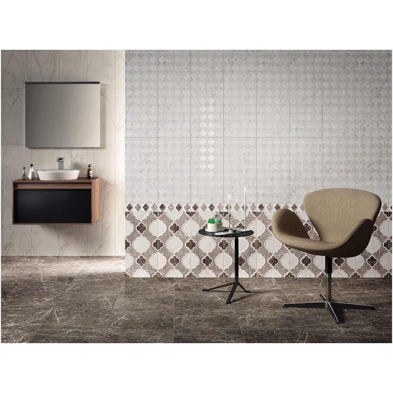 Раковина накладная фарфоровая круглая 45 см белая Vitra Metropole 5940B003-0012 - изображение 2