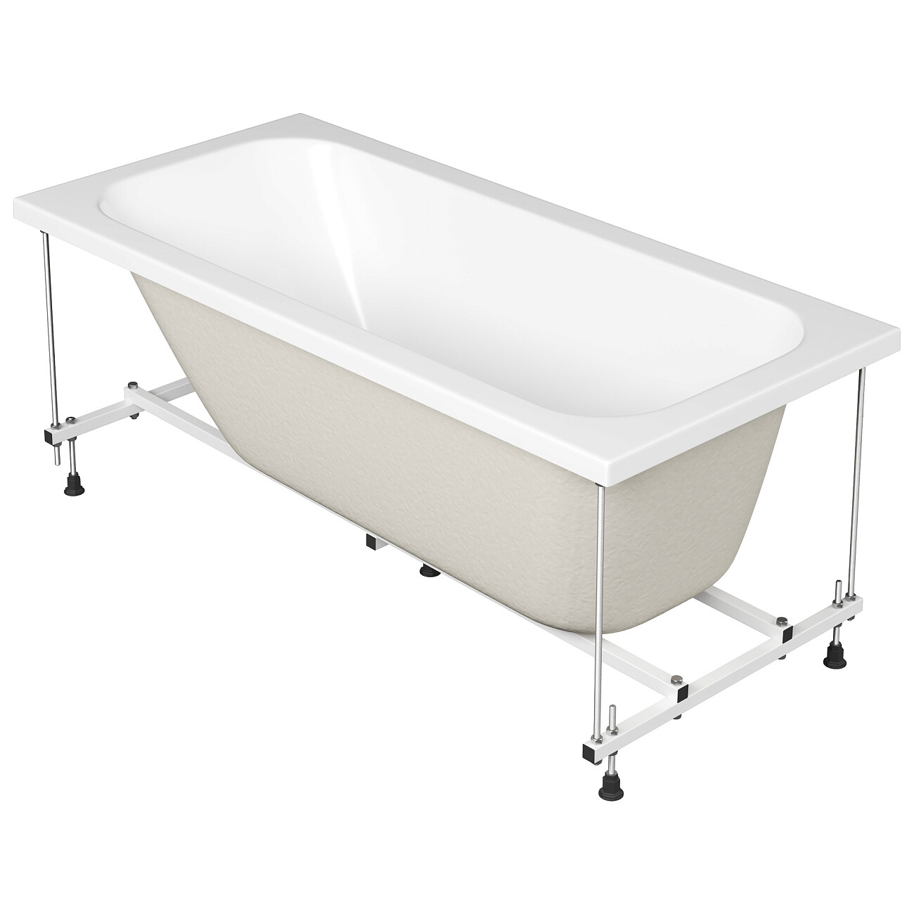 Ванна акриловая 150х70 см с каркасом белая Stworki "Ларвик" VN-732758 - изображение 7
