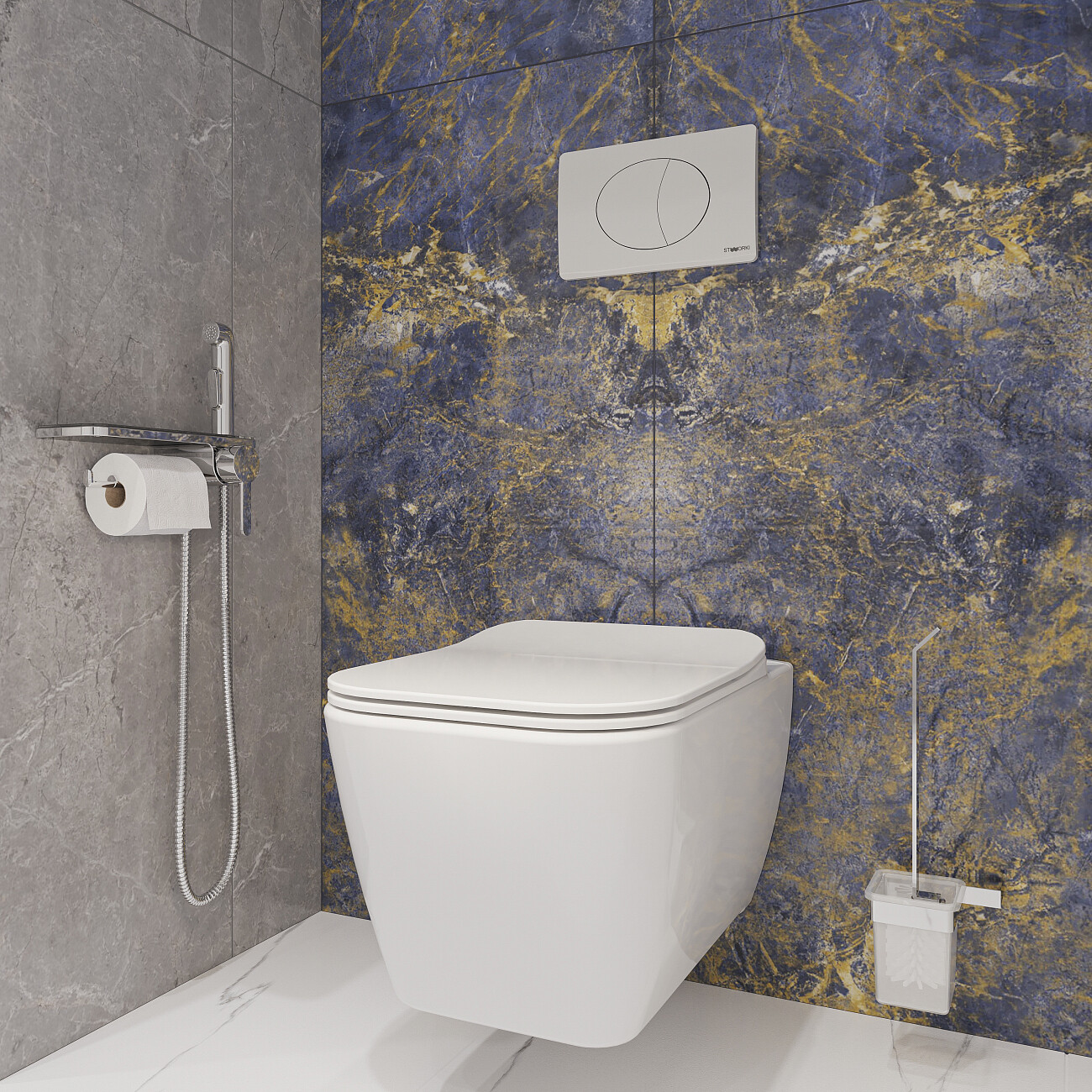 Унитаз подвесной белый Stworki "Монтре" SETK3204-2616-001-1-0000 SETK3204-2616-001-1-1000 - изображение 4