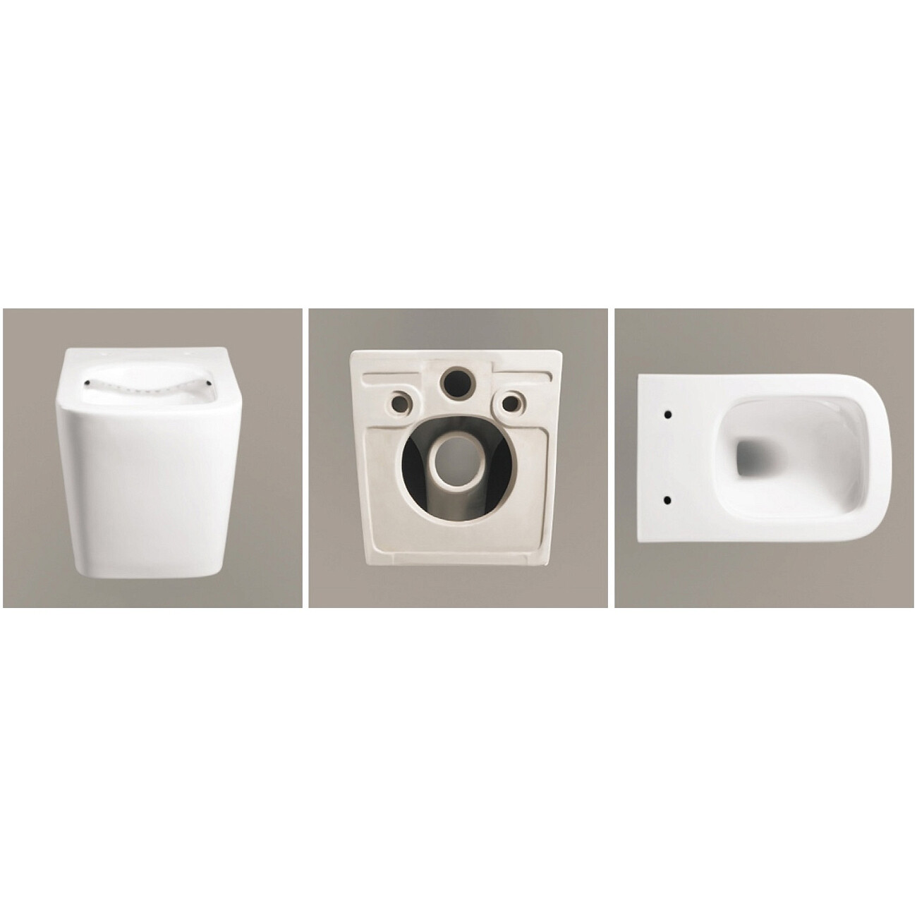 Унитаз подвесной безободковый белый Ceruttispa Maiella Aria UF CT10480 - изображение 5