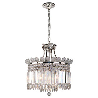 Люстра подвесная серебряная 10328/C nickel